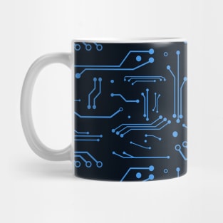 Blue Circuits Mug
